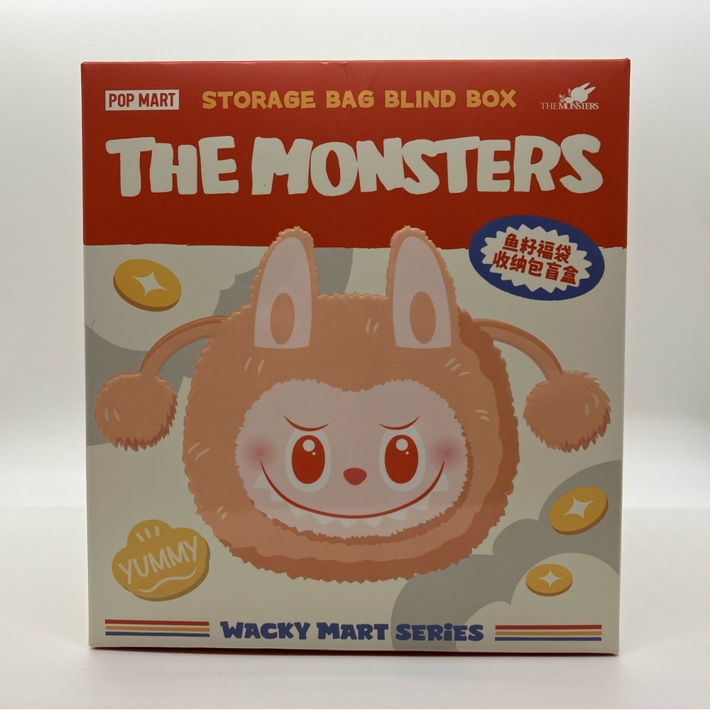ORANGE Labubu The Monsters Wacky Mart Series Storage Bag Drawstring Pouch - Picture 2 of 10